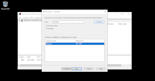 iis clustering setup step 12