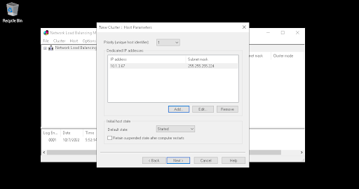 iis clustering setup step 14