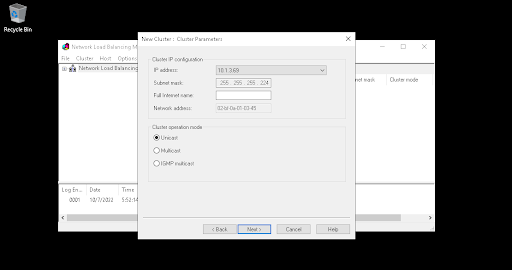 iis clustering setup step 16