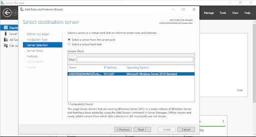 iis clustering setup step 4