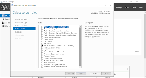 iis clustering setup step 5