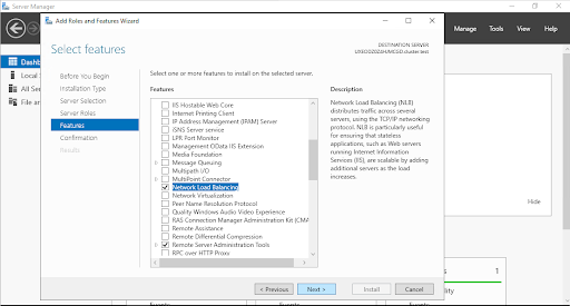 iis clustering setup step 6